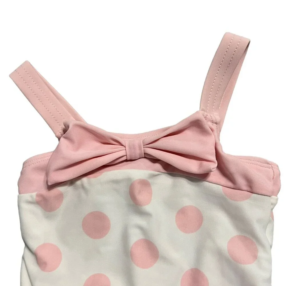 Koala Baby 12m Pink Polkadot Ruffle Swim Bathing Suit